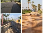 محافظة الجيزة تبدأ رصف محاور مرورية فى أوسيم ومنشأة القناطر والواحات والحوامدية