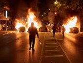فوضى وحرائق فى مظاهرات ذكرى استفتاء الاستقلال الفاشل لكتالونيا..فيديو