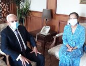 محافظ بورسعيد يستقبل سفيرة دولة كولومبيا.. صور