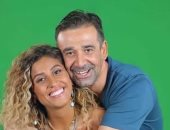 كريم عبد العزيز ودينا الشربيني فى كواليس فيلم "البعض لا يذهب للمأذون مرتين"