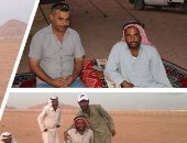 حكاية أشهر مشجع لسباقات الهجن.. "سلام الحويطى" يعانى من عدم اكتمال أطرافه الأربعة ويسير على ركبتيه للوصول للفعاليات.. يقيم خيمته بجوار المضمار.. ويملك معلومات عن كافة الجمال المشاركة بالسباقات.. صور