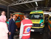 نائب محافظ قنا يشهد تجربة عملية لاختبار مدى استجابة الإسعاف لبلاغات الحوادث .. صور