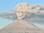 ظهور رماد بركانى على هيئة جمجمة بسماء المكسيك .. اعرف القصة "صور"