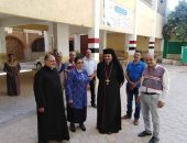 مطران إيبارشية أبوقرقاص يتفقد المدارس الكاثوليكية لمتابعة استعدادات بدء الدراسة