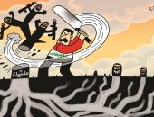 العراق يتوحد لاجتثاث الميليشيات المسلحة من جذورها فى كاريكاتير إماراتى
