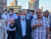  محافظ الإسكندرية يقوم بجولة تفقدية بمحور المحمودية لتنفيذ مناطق عبور آمنة 