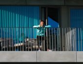 رونالدو يساند لاعبى البرتغال قبل مواجهة السويد من فندق العزل الصحي