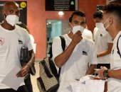 لحظة وصول بعثة نادى الزمالك إلى مطار محمد الخامس لمواجهة الرجاء المغربى.. صور