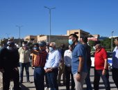 محافظ بورسعيد يتابع سير العمل فى إنشاء شارع الرحاب الجديد