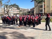 جامعة عين شمس تستقبل الطلاب فى أول أيام العام الدراسى الجديد بإجراءات وقائية