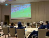 بعثة بيراميدز تتابع مباراة الأهلى أمام الوداد.. صور