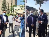 وزير التعليم العالى يشهد انطلاق العام الجامعى الجديد بجامعة عين شمس.. منع دخول الطلاب بدون الكمامة.. الكليات ترفع شعار "التباعد الاجتماعى" وتقلل ساعات المحاضرات.. وقياس الحرارة وتعقيم القاعات والمعامل.. صور