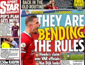 ليفربول يهاجم الفار ونهاية موسم فان دايك ضد إيفرتون الأبرز فى صحف إنجلترا