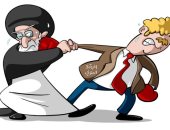 كاريكاتير.. مبارة ملاكمة بين المجتمع الدولي وإيران