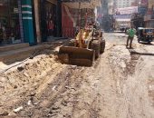 محافظة الجيزة تطور محاور سعد زغلول وسمير صادق بمدينة الحوامدية "صور"