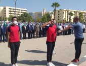 جامعة الفيوم تستقبل العام الجامعى الجديد بتحية العلم.. صور