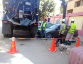 تركيب شبكات حماية تحت أغطية الصرف الصحى بالهرم وتطهير البلاعات بالجيزة .. صور