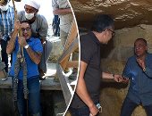 رئيس الوزراء داخل بئر أثرى بسقارة لتفقد كشف أثرى كبير قبل إعلان تفاصيله قريبا.. مدبولى يشكر العاملين بالقطاع ويؤكد فخره بالحضارة المصرية.. والعنانى: كل هذه الاكتشافات بأياد مصرية..وافتتاح 5 متاحف قبل نهاية 2020