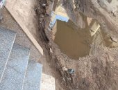 القابضة لمياه الشرب والصرف الصحى تستجيب لشكوى بشارع الشعب فى أبو النمرس 