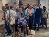 إصلاح خط غاز بالعامرية غرب الإسكندرية.. صور