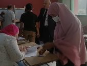 إقبال كثيف على التصويت بانتخابات النواب بلجنة الشهيد أحمد إبراهيم فى الجيزة