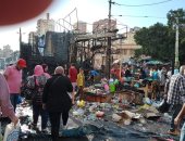 السيطرة على حريق فى سوق محطة مصر بالإسكندرية
