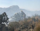 السيطرة على 80% من حريق جبل تنومة بالسعودية وخطة لإخلاء القرى(صور)
