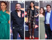 السقا وهانى رمزى ومنة شلبى وأيتن عامر فى عرض "حارس الذهب" بمهرجان الجونة