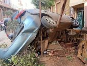 مصرع شاب وإصابة آخر فى حادث سيارة بطريق شرشابة بالغربية.. صور