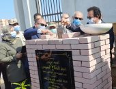 وزير التعليم العالى يضع حجر الأساس لجامعة المنصورة الأهلية.. صور