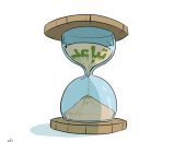  تلاشى اجراءات التباعد الاجتماعى مع مرور الوقت فى كاريكاتير سعودى