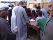 صور.. تجمعات كبيرة لدعم مرشحى مجلس النواب فى الدقائق الأولى أمام لجان الأقصر