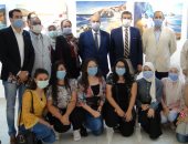 رئيس جامعة المنيا يفتتح أعمال تطوير مكتبة التربية الفنية ومعرض "رؤية".. صور