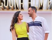 أيتن عامر تتغزل فى زوجها من مهرجان الجونة: محظوظة بوجوده .. صورة 