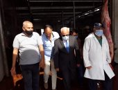 محافظ بورسعيد يتفقد مجزر القابوطي الجديد وسط إجراءات وقائية