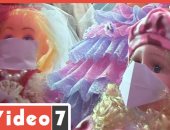 عروسة المولد بـ"الكمامة" فى زمن الكورونا.. فيديو