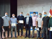 مجلس جامعة بنى سويف يكرم الفريق الحاصل على بطولة المصالح الحكومية بكرة القدم