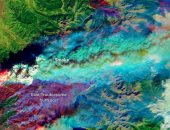 شاهد ناسا تلتقط صورة دخان حريق كولورادو من الفضاء