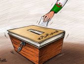 الاستفتاء على الدستور الجزائرى الجديد فى كاريكاتير إماراتى