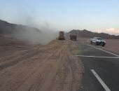 الانتهاء من إصلاح طريق "سفاجا - سوهاج" واستمرار غلقه لحين استقرار الطقس