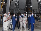 السيسى يشدد على إجراءات الوقاية للعاملين بمشروعات العاصمة الإدارية (صور)