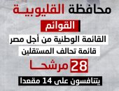 223 مرشحا يتنافسون على 30 مقعد بانتخابات النواب بمحافظة القليوبية.. إنفوجراف