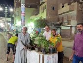 مبادرة شبابية لتجميل وتشجير مركز ملوى بمحافظة المنيا.. صور