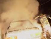 لقطات فيديو لقصف ليلي على مدينة ستيباناكيرت في قره باخ واحتراق ممتلكات