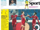 هاتريك جوتا فى خماسية ليفربول وثلاثية السيتي حديث صحف إنجلترا.. صور 