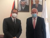 وزير الخارجية الفلسطينى فى وداع سفير مصر برام الله: دمتم سندا لقضيتنا  
