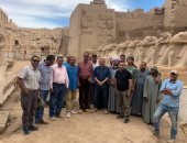 مصطفى وزيرى يختتم زيارته للأقصر ويعلن إنهاء 70% من مشروع ترميم كباش الكرنك