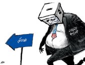 الانتخابات الأمريكية تتجه نحو المحاكم فى كاريكاتير سعودى