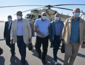 وزيرا الزراعة والرى يصلان الوادى الجديد لتفقد عدد من المشروعات الزراعية  