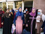 خروج تمريض مستشفى زفتى العام بالغربية للمشاركة فى انتخابات النواب.. صور